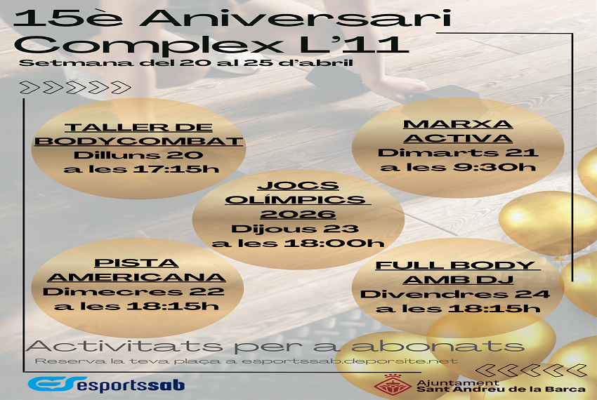 15è Aniversari del Complex L'11